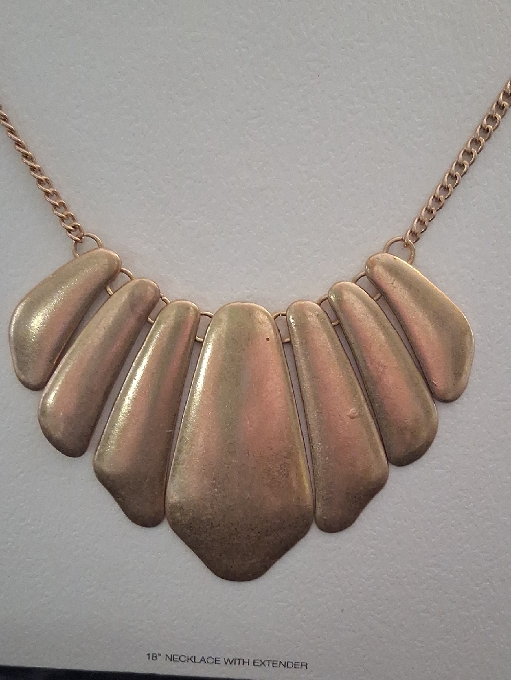 Gold-Tone Statement Bib Necklace - Women Jewelry 18+4 In L